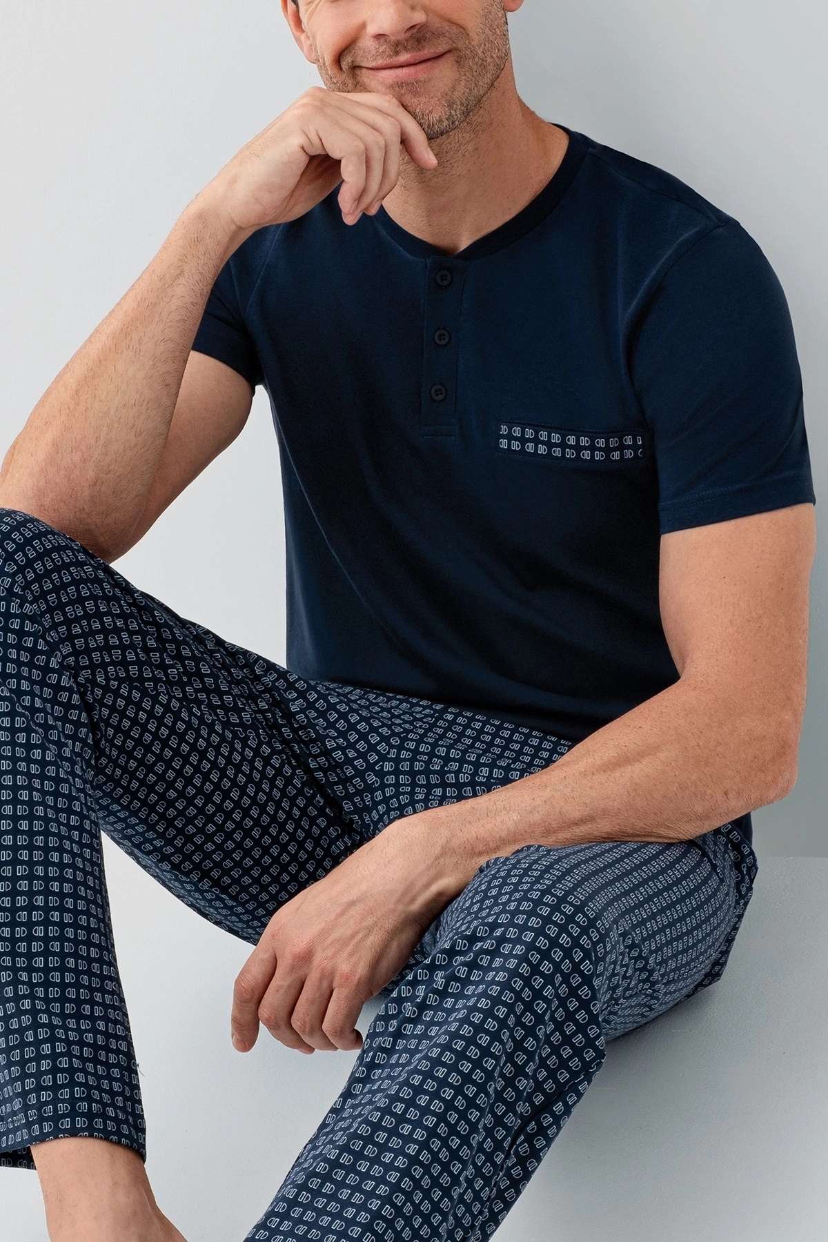 Arnetta 3688 Erkek Kısa Kollu Pijama Takımı