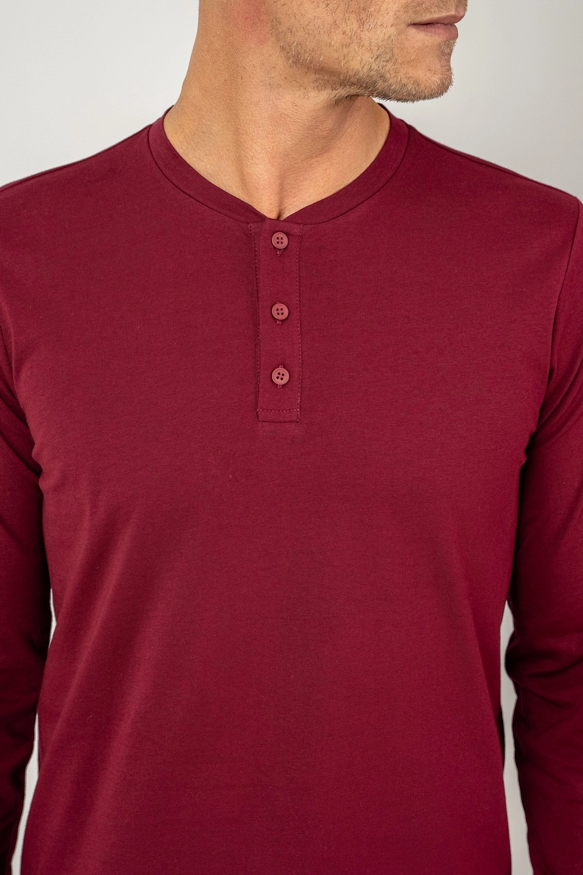 Arnetta 3694 Erkek Uzun Kol Pijama Takımı-Bordo