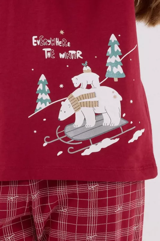 Arnetta Kız Çocuk  Uzun Kollu Pijama Takımı 3445-2