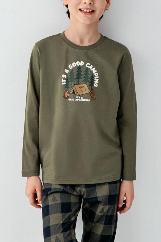 Arnetta Erkek Çocuk Haki Pijama Takımı 3500-2