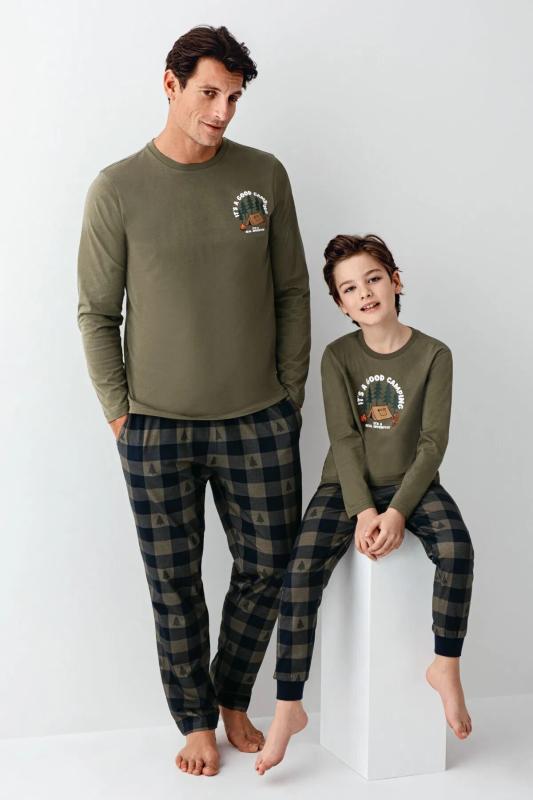 Arnetta Erkek Çocuk Haki Pijama Takımı 3500-2