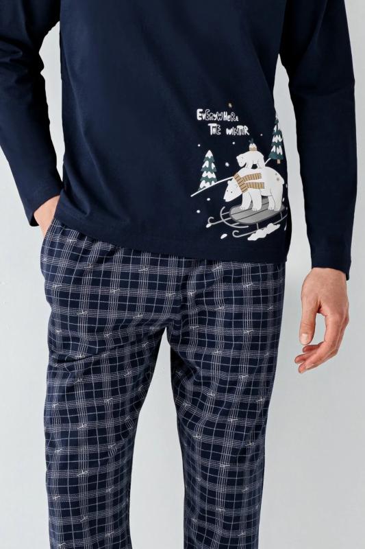 Arnetta Erkek Lacivert Pijama Takımı 3444-S