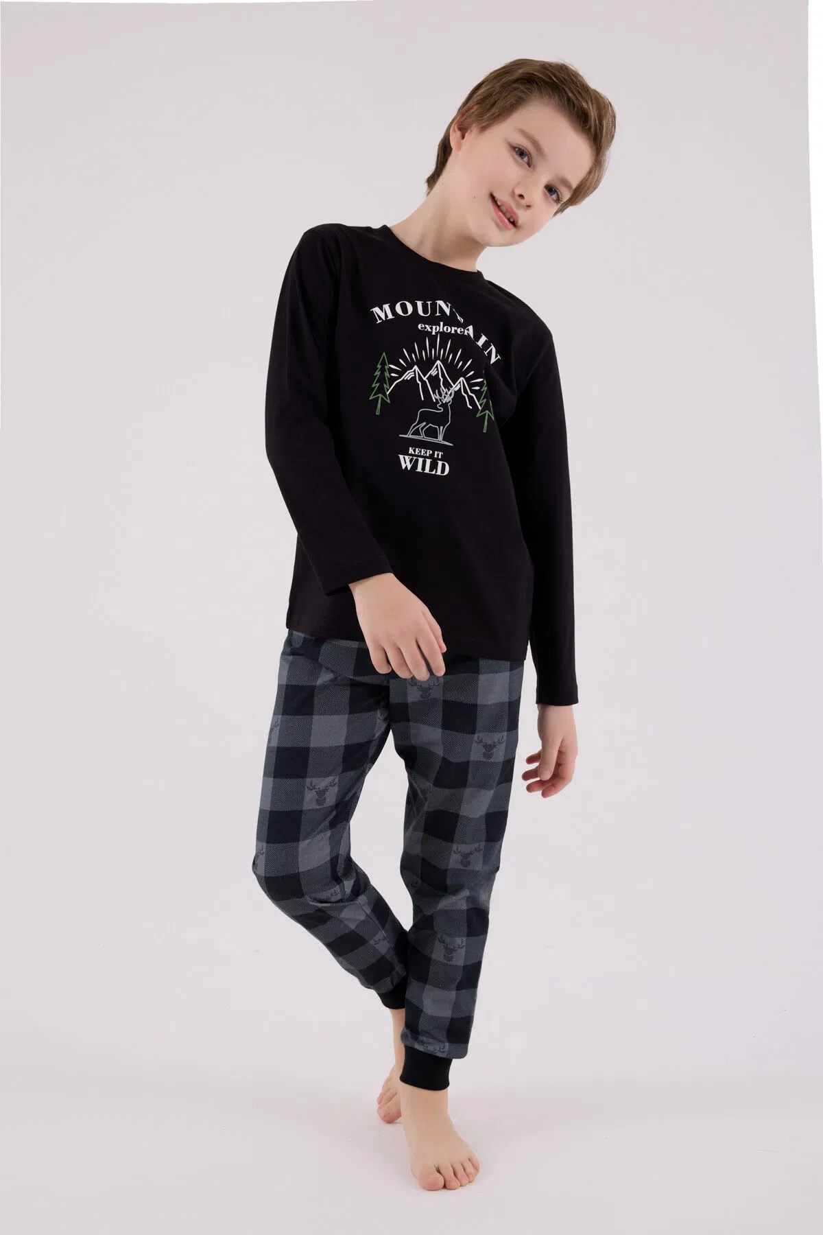Arnetta Erkek Çocuk Uzun Kol Pijama Takımı 3501-2