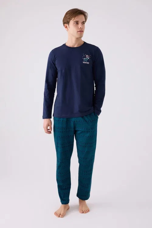 Arnetta 3135 Baba Oğul Uzun Kollu Erkek Pijama Takımı