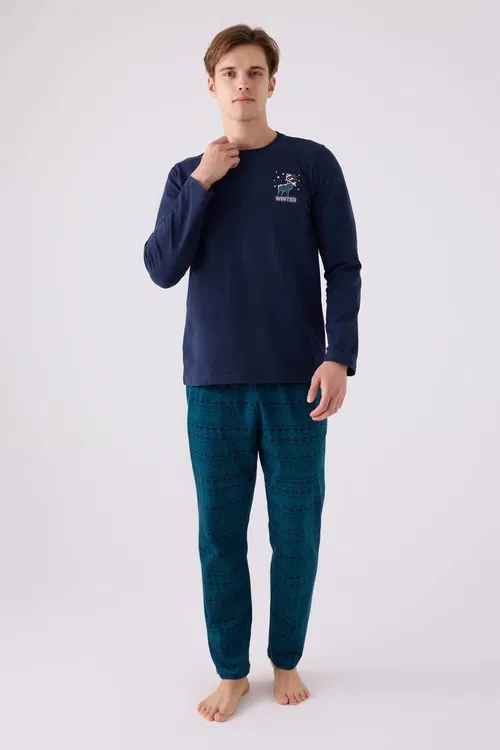 Arnetta 3135 Baba Oğul Uzun Kollu Erkek Pijama Takımı