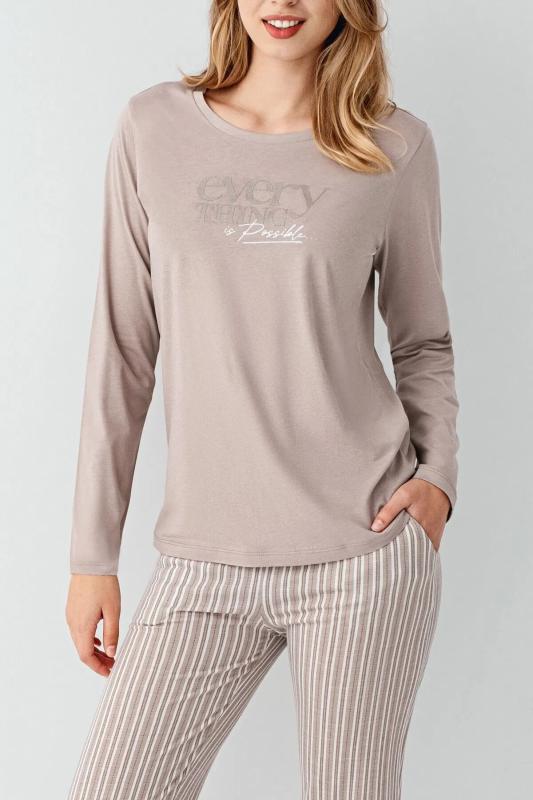 Arnetta Kadın Kahverengi Pijama Takımı 3424-S