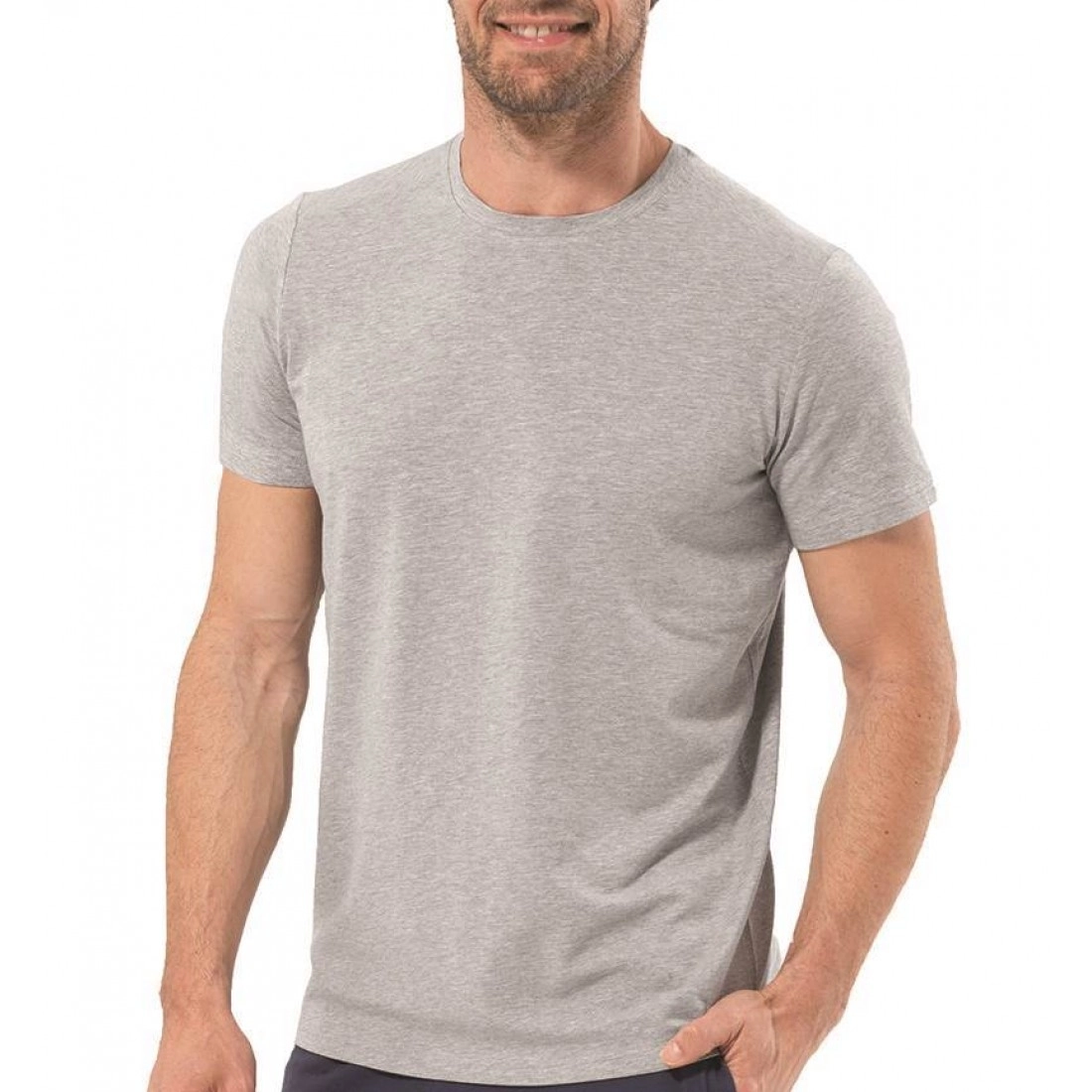 Blackspade Erkek Silver Modal T-Shirt-Gri