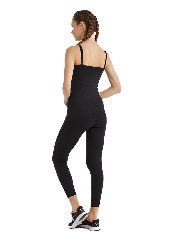 Blackspade Termal Aktif Kadın Spagetti Singlet-Si̇yah