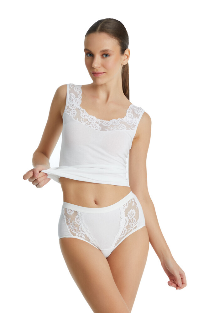 Blackspade Özel Dantel Maxi-Krem