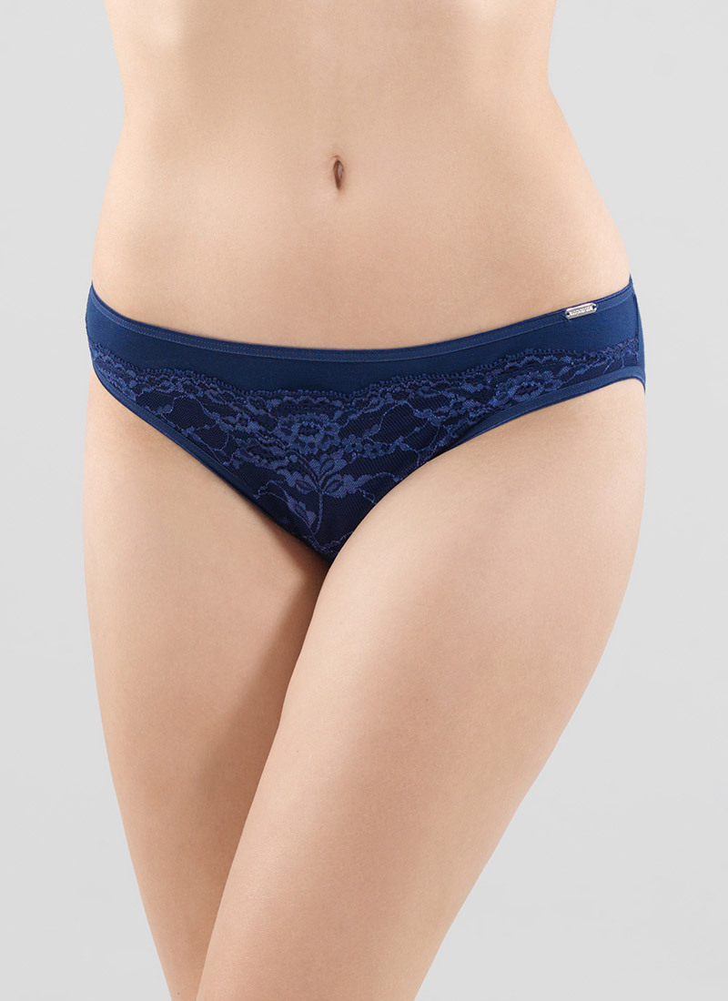 Blackspade Kadın Dantelli Külot Comfort Classics-Laci̇vert