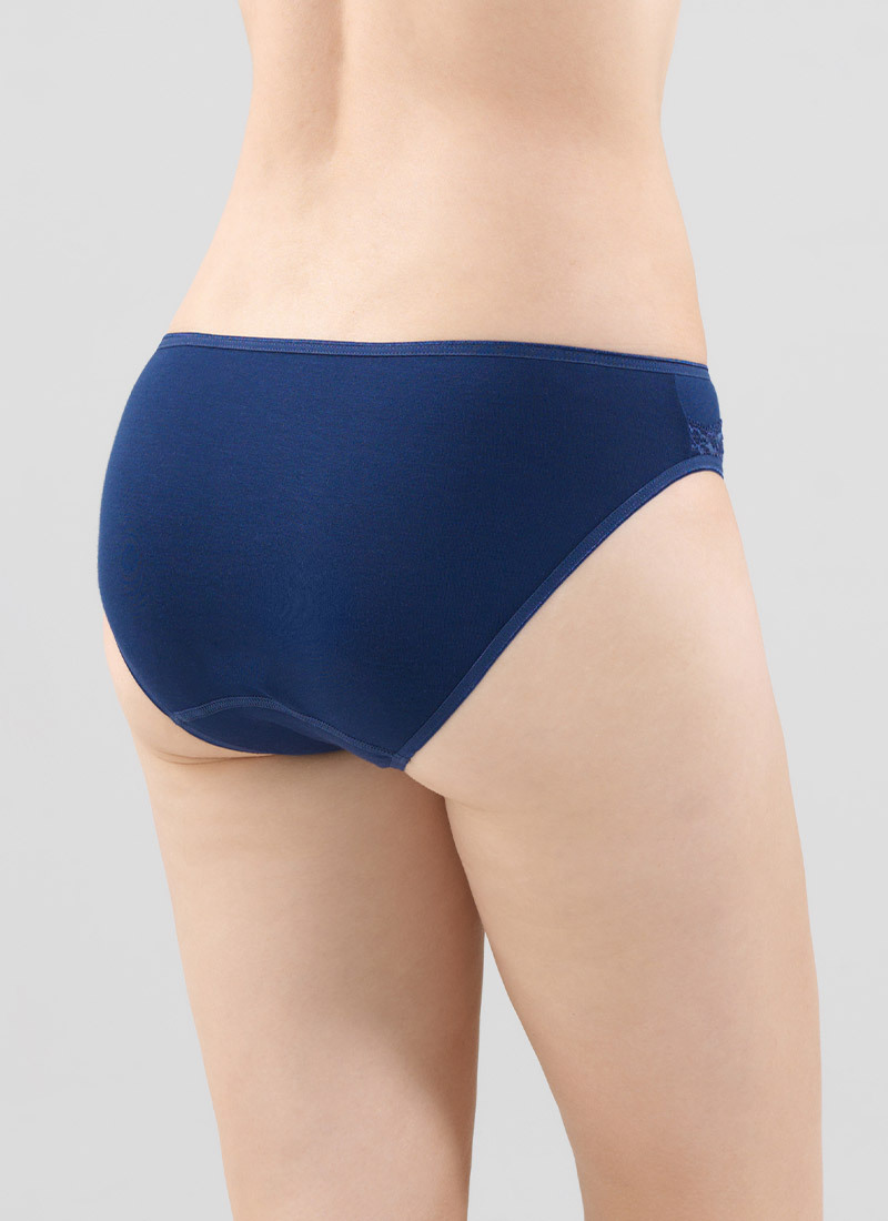 Blackspade Kadın Dantelli Külot Comfort Classics-Laci̇vert