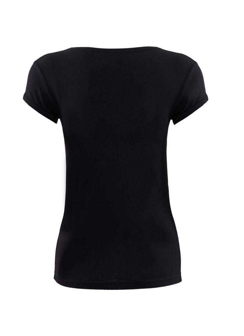 Blackspade Kadın Silver Modal T-Shirt-Si̇yah