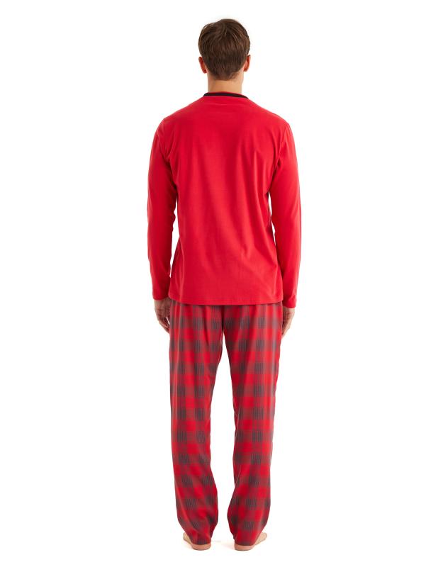 Blackspade 40591 Pamuklu Uzun Kollu Erkek Pijama Takımı