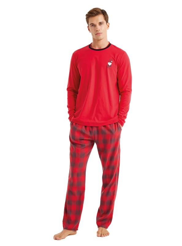 Blackspade 40591 Pamuklu Uzun Kollu Erkek Pijama Takımı