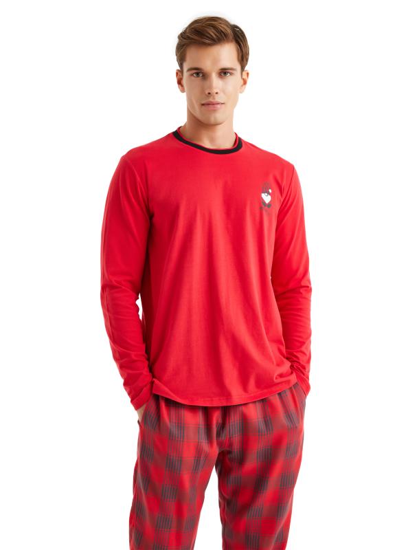 Blackspade 40591 Pamuklu Uzun Kollu Erkek Pijama Takımı