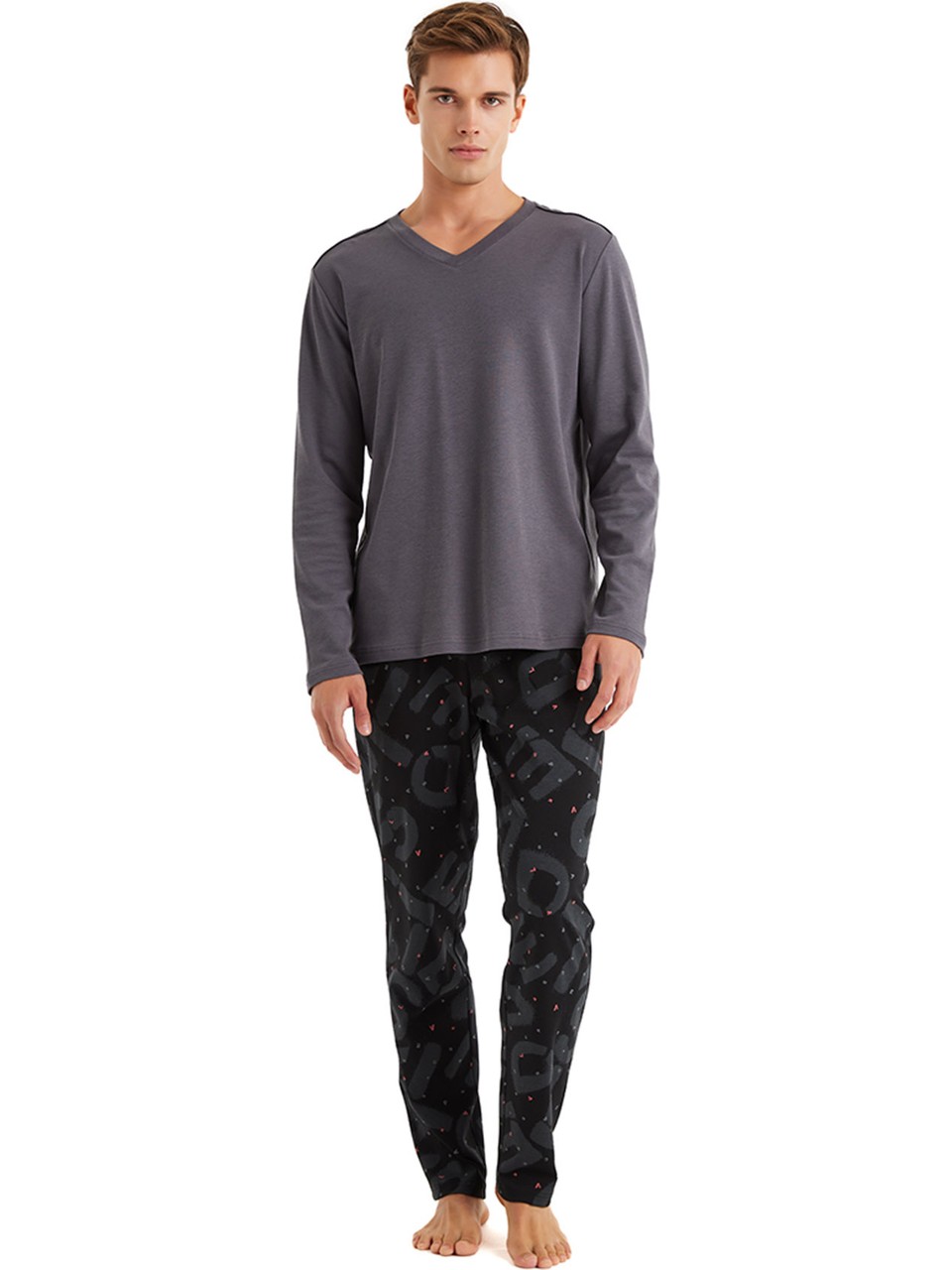 Blackspade Erkek Pijama Takımı 40598 - Antrasit