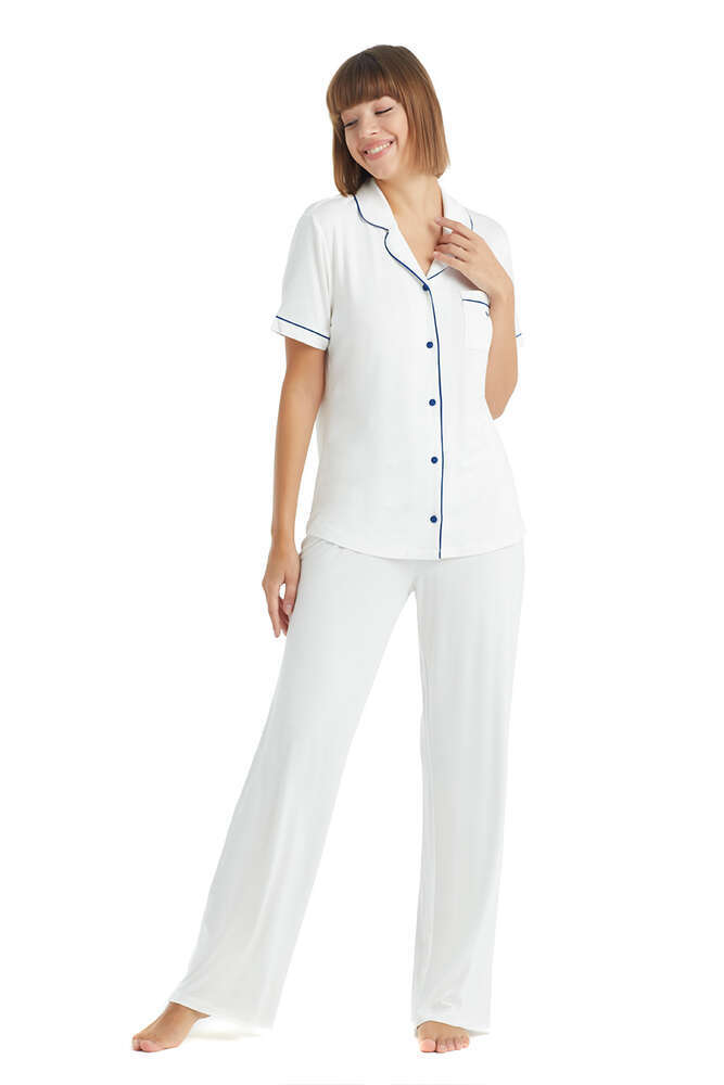 BLACKSPADE KADIN PİJAMA TAKIMI 51013-KREM