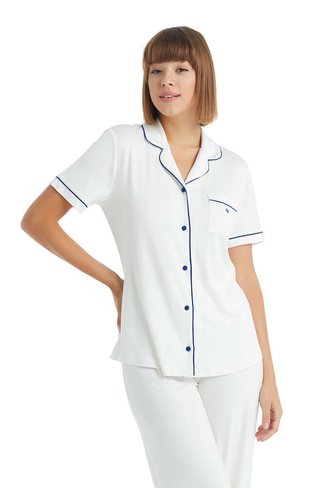 BLACKSPADE KADIN PİJAMA TAKIMI 51013-KREM