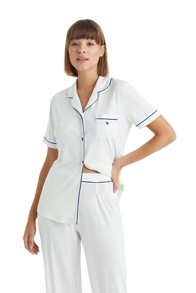 BLACKSPADE KADIN PİJAMA TAKIMI 51013-KREM