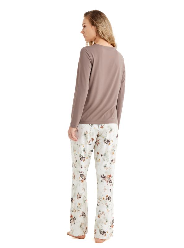 Blackspade 51618 Modal Yuvarlak Yaka Uzun Kollu Kadın Pijama Takımı