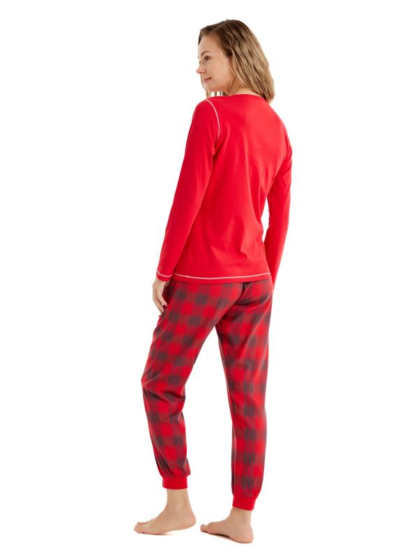 Blackspade 51623 Modal V Yaka Uzun Kollu Kadın Pijama Takımı