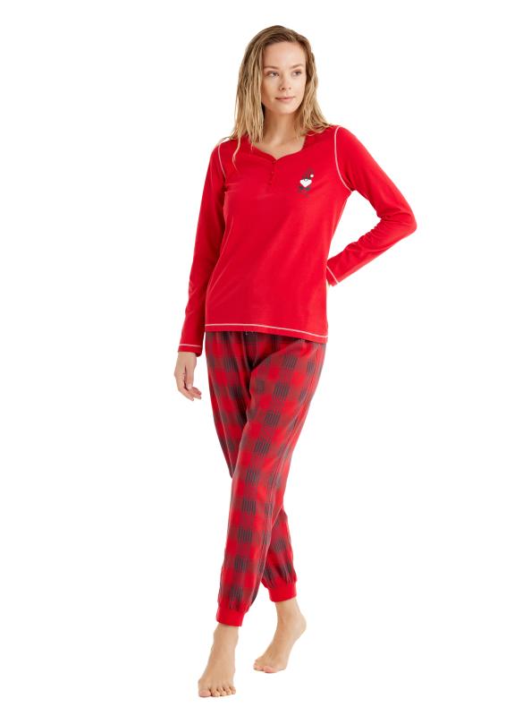 Blackspade 51623 Modal V Yaka Uzun Kollu Kadın Pijama Takımı