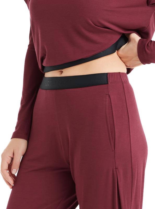 Blackspade 51641 Uzun Kollu Kadın Pijama Üstü-Bordo