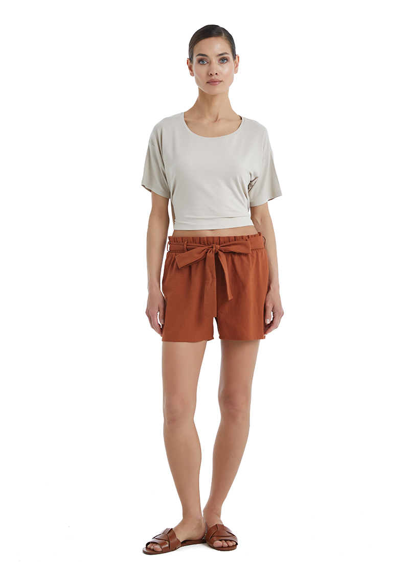 Blackspade 60397  Kadın Keten Şort
