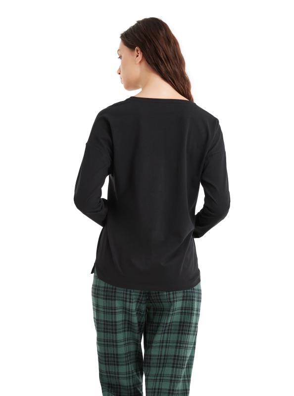 Blackspade 60477 Pamuklu Uzun Kollu Kadın Pijama Takımı