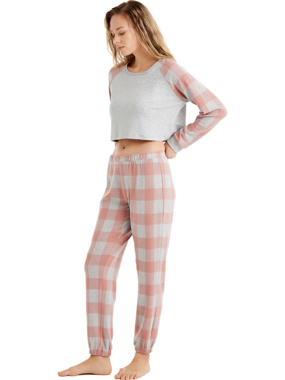 Blackspade Kadın Pijama Takımı 60492 - Gri Melanj