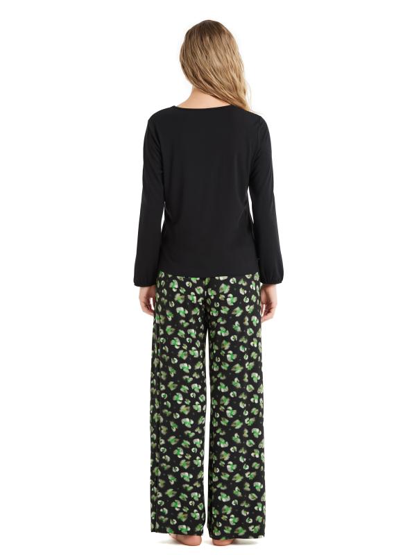 Blackspade 60507 Dantel Detaylı Uzun Kollu Kadın Pijama Takımı