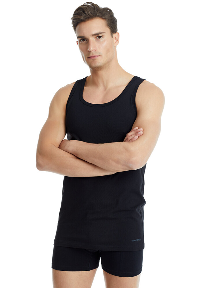 Blackspade Erkek Pamuklu Atlet-Si̇yah
