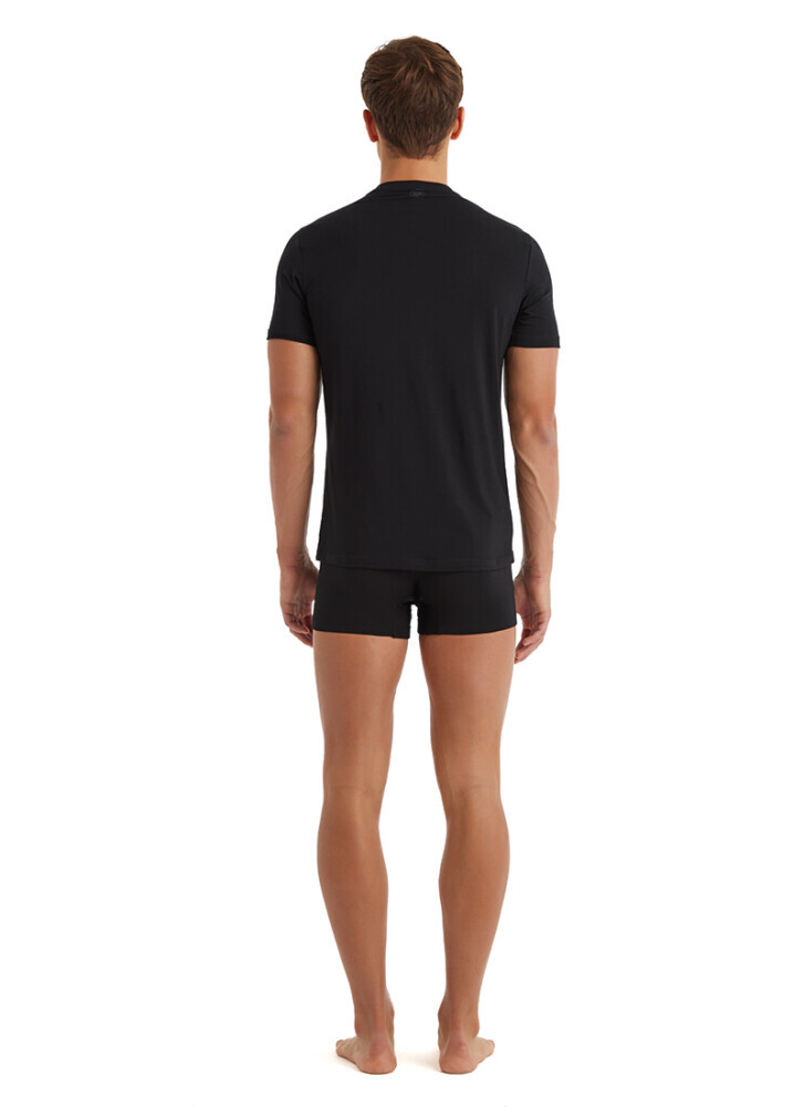Blackspade Erkek Pamuklu V Yaka T-Shirt-Si̇yah