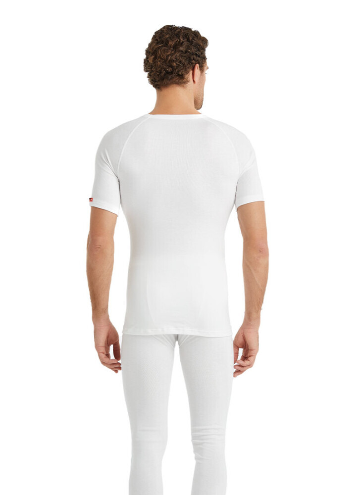 BLACKSPADE UNISEX KISA KOLLU TERMAL ÜST-Beyaz