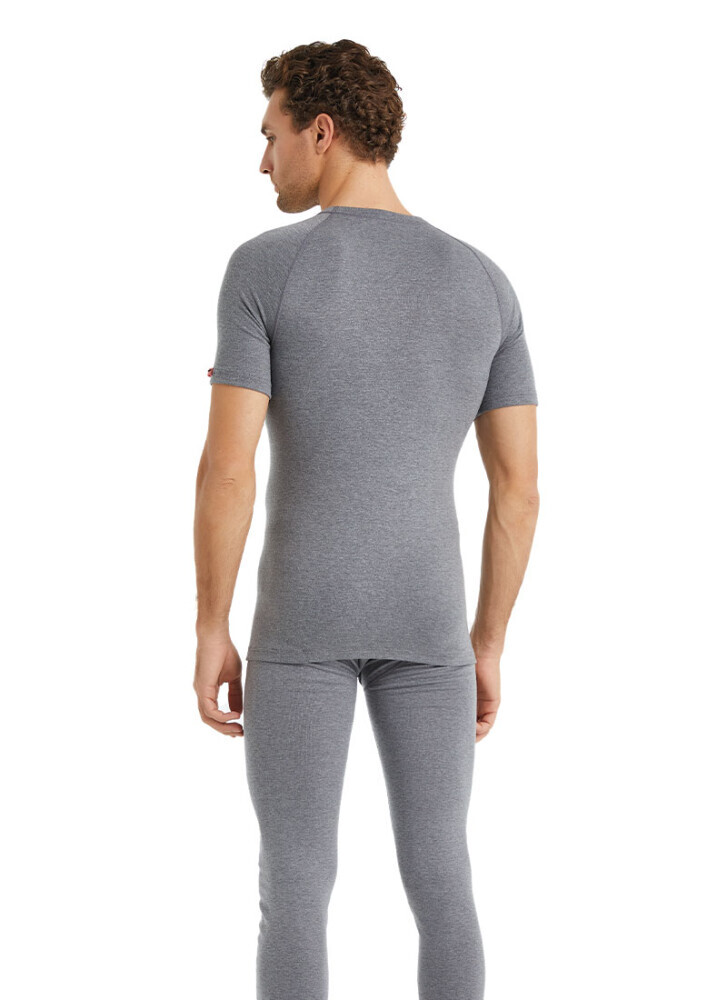 BLACKSPADE UNISEX KISA KOLLU TERMAL ÜST-Gri