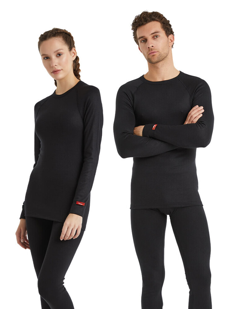 Blackspade Termal Unisex T-Shirt Uzun Kollu-Si̇yah
