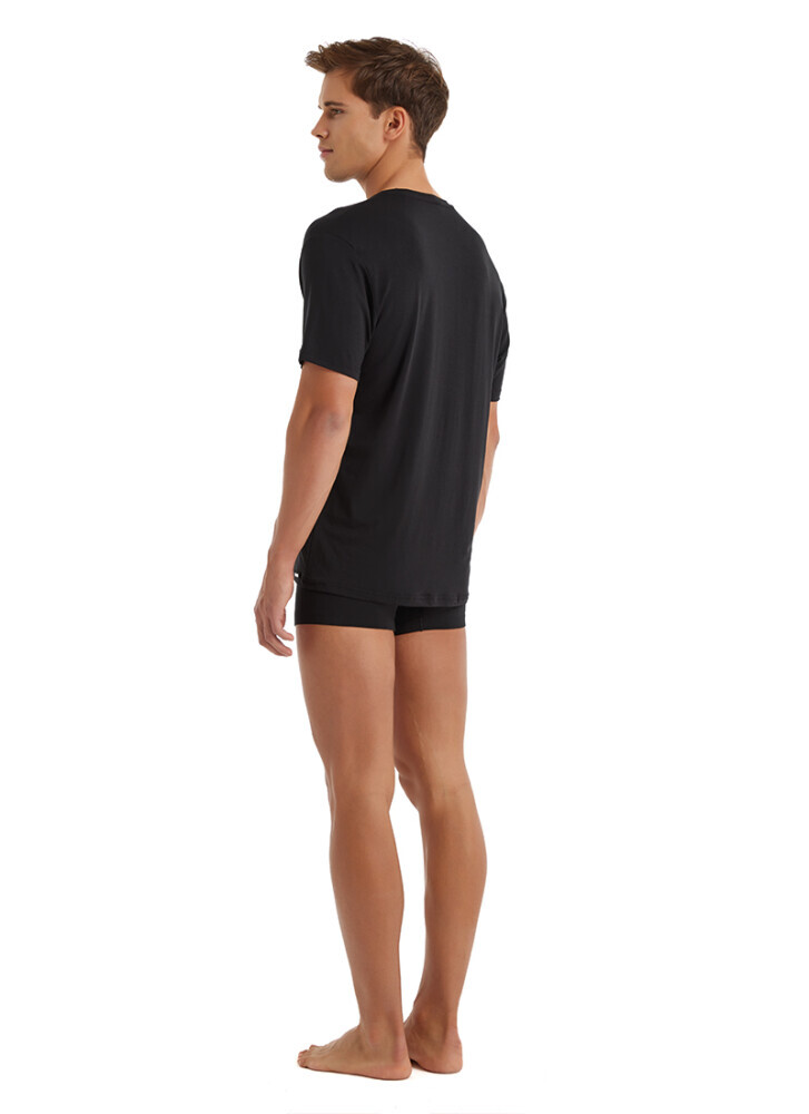 Blackspade Erkek Silver Modal T-Shirt-Si̇yah