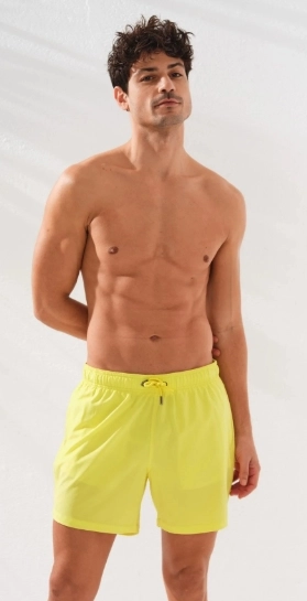 Pierre Cardin Düz Dokuma Erkek Şort-Yellow
