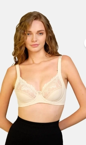Noa 23044 Balenli Dantelli Toparlayıcı Sütyen-Ten