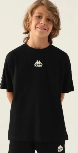 Kappa 331U4ZW Çocuk T-shirt-Si̇yah