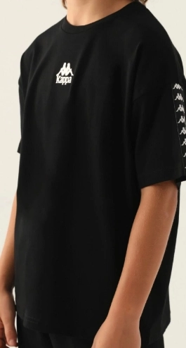 Kappa 331U4ZW Çocuk T-shirt-Si̇yah