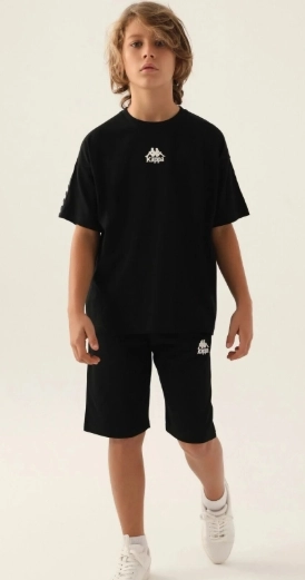 Kappa 331U4ZW Çocuk T-shirt-Si̇yah