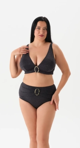 4087 BK Geniş Üçgen Bikini Takımı
