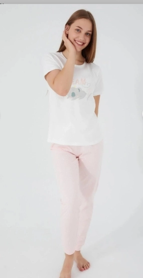 ROLY POLY ANNE KIZ KISA KOL PİJAMA TAKIMI-Pembe