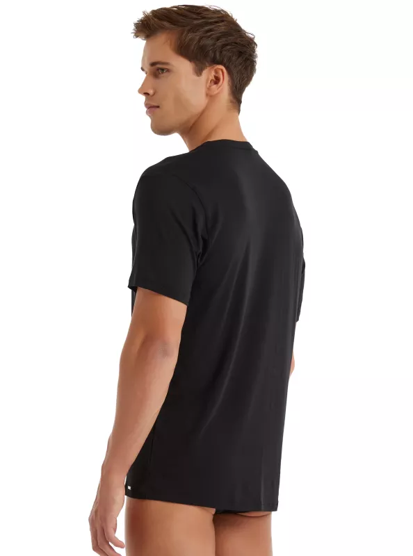 Blackspade Erkek Silver Modal V Yaka T-Shirt-Si̇yah