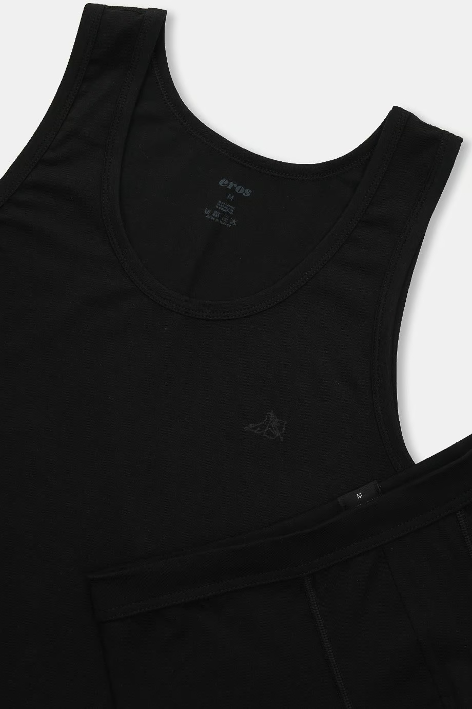 EROS ERKEK ATLET + BOXER ÇEYİZ-Si̇yah