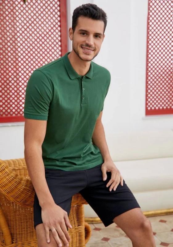 EROS ERKEK POLO YAKA ŞORT TAKIMI-Yeşi̇l
