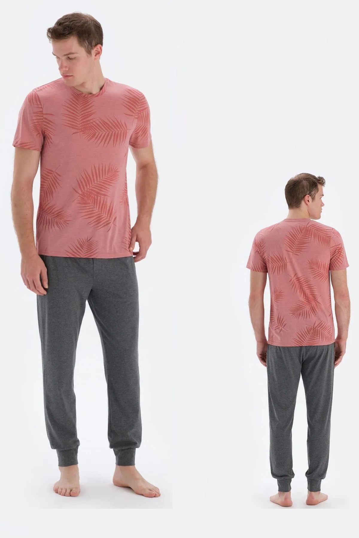 Eros 33062 Pamuklu Kısa Kollu Erkek Şortlu Pijama Takımı