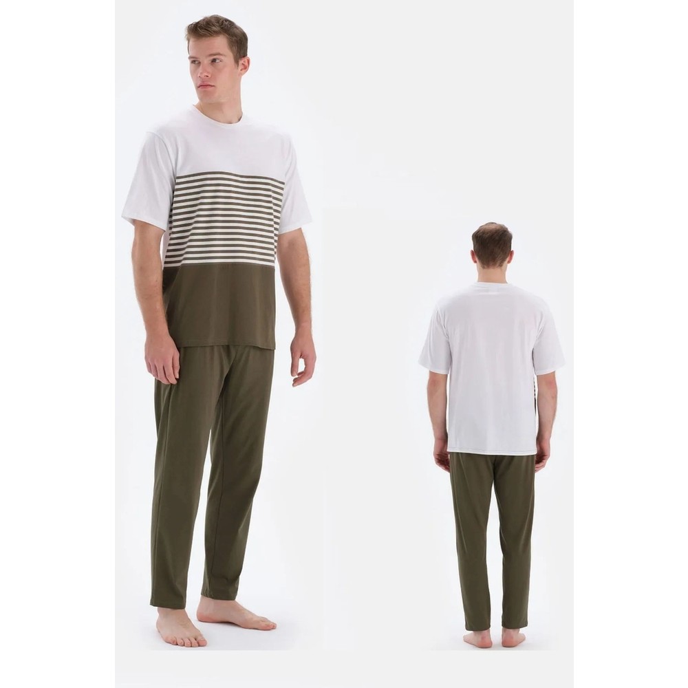 Eros 33090 Pamuklu Kısa Kollu Erkek Pijama Takımı
