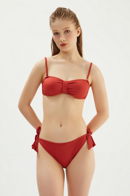 Eros Straplez Tek Bikini Üst 2503-Ki̇remi̇t